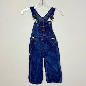 Vintage 1960s/70s Kids Denim Overalls, Sanforized Size 3/4